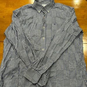 Men’s Southern Tide blue and white button down size XL